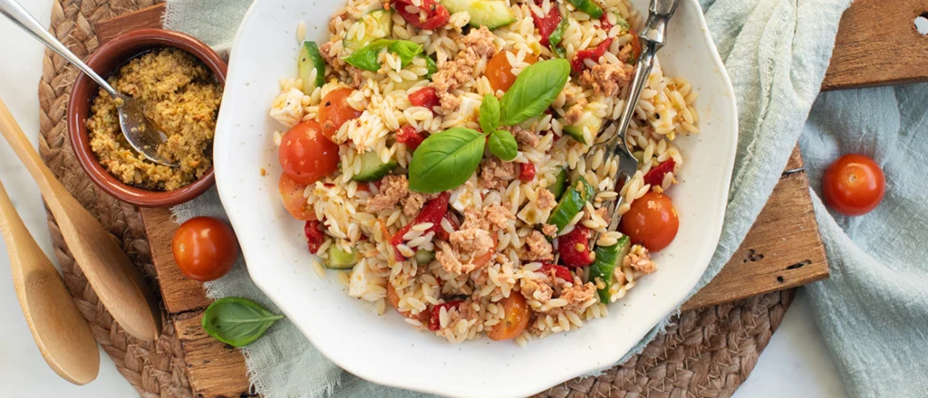 Mediterraanse orzo salade